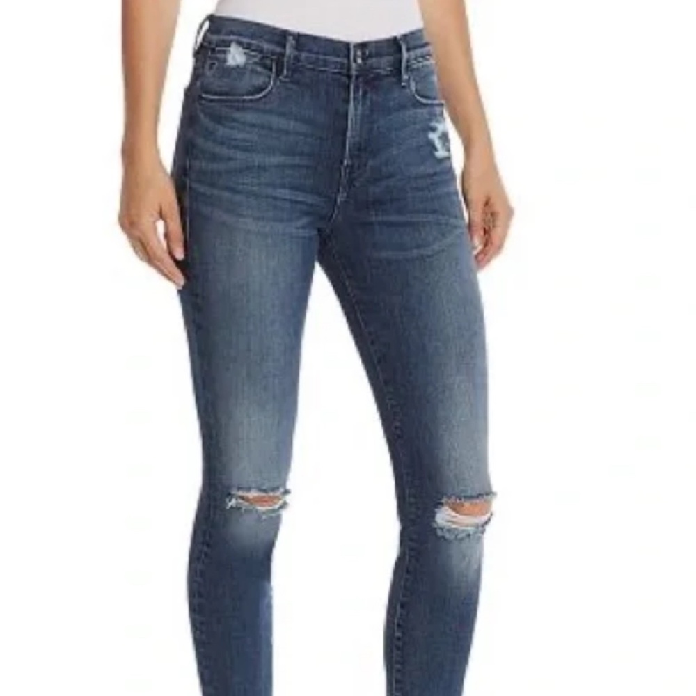 Frame Le High Skinny Distressed